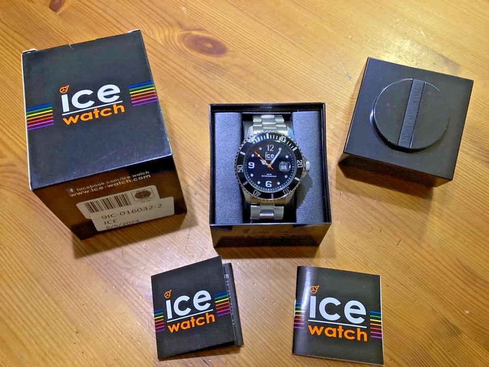 Ice-Watch - ICE steel Black Silver - Schwarze Uhr mit Metallarmband Neu/OVP - Bild 2 von 4