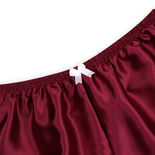 Frilly Lace Sissy Ruffled Lolita Shorts Silky Satin Pumpkin Pantaloon Bloomers - Picture 34 of 36