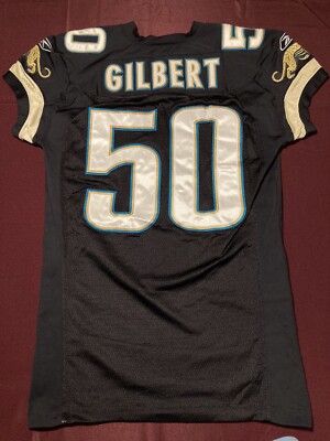 Tony Gilbert Jacksonville Jaguars NFL Black Team Issued Game Jersey  (Georgia)