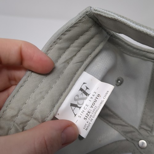 Rhinoceros Strapback Hat Gray Youth One Size Adjustable Solid 6 Panel - Picture 8 of 9