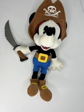 Disney Mickey Plush Pirates of the Caribbean with Cutlass