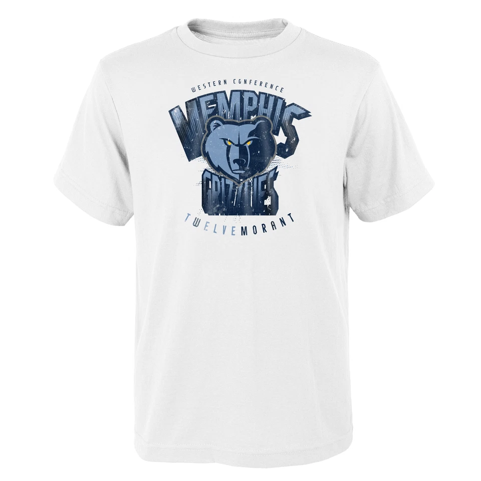NBA T-Shirt Memphis Grizzlies Ja Morant Big Arch Logo weiß Shirt - Bild 1 von 1