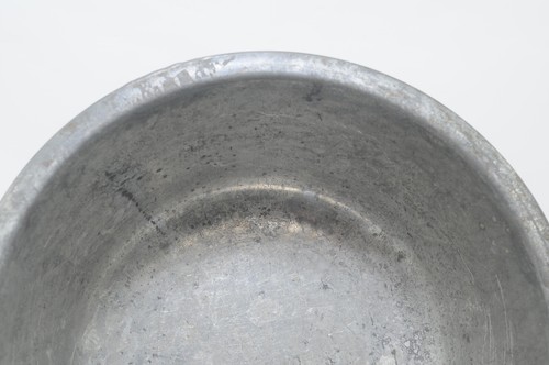 Antik 1800er Primitive ""NEU KINK"" Teigschüssel bedeckt große Metall Blechschüssel - Bild 10 von 12