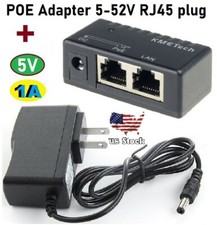 POE Injector Passive for IP Camera VoIP Phone Netwrok AP Device 5V-52V 5V-1A