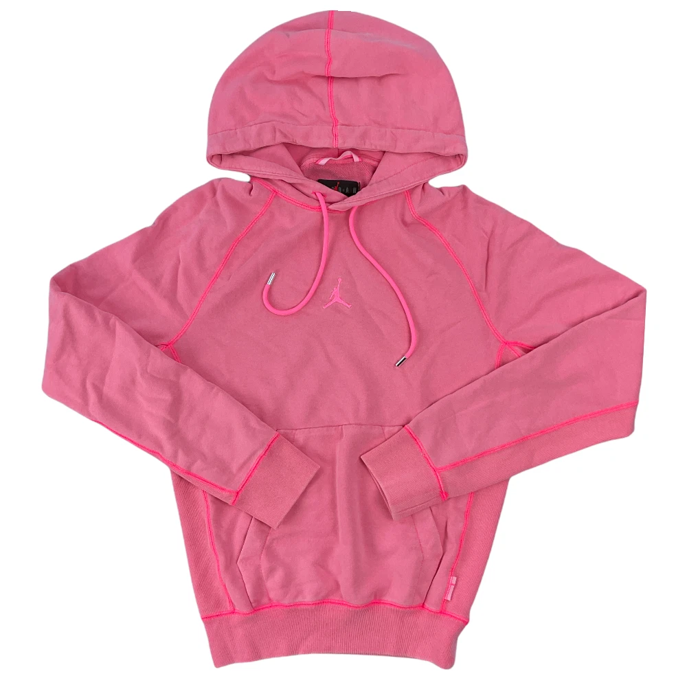 Jordan Mens Pink Wings Fleece Terry Pockets Long Sleeve Pullover Hoodie  Size L | eBay