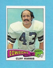 1975 Topps Football #490 Cliff Harris HOF Rookie Dallas Cowboys Centered NRMT