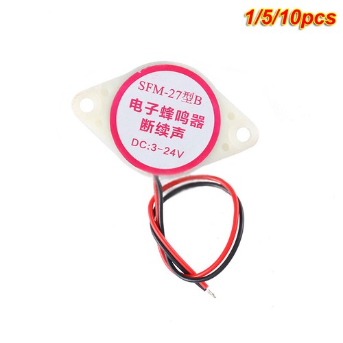 1/5/10pcs DC3-24V high-decibel alarm SFM-27 buzzer anti-theft device white - Picture 4 of 5