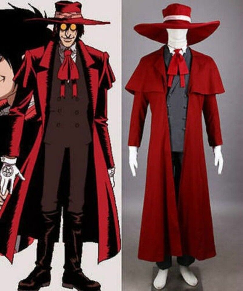 Anime Hellsing Alucard Vampire Hunter Tailored Cosplay Costume Ultimate  Vampire Halloween Clothes Full Set Custom Made