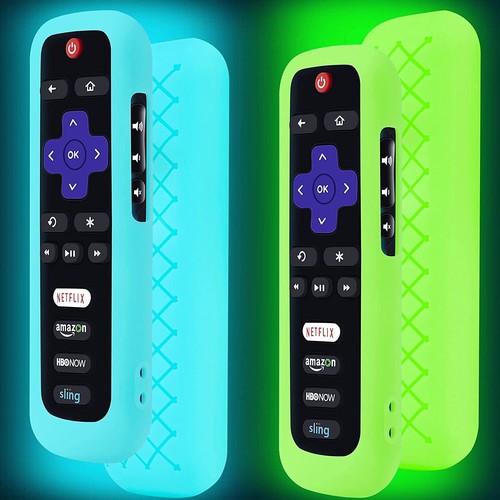 2 Pack Remote Case for Roku, Battery Cover for TCL Roku Smart TV Steaming Stick - Picture 2 of 12