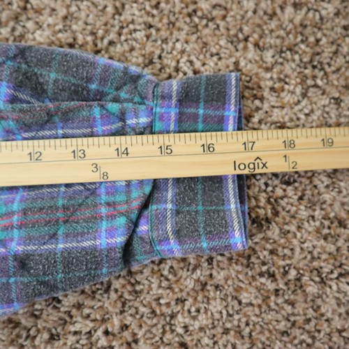 Vintage Wetlands Bugle Boy Quilted Plaid Flannel Full Zip Jacket Size Medium - Picture 13 of 14