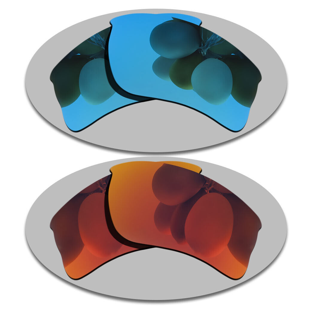 Sky Blue&Fire Red Replacement Lenses For-Oakley Jacket Arlington Mall Quarter O Ranking TOP11
