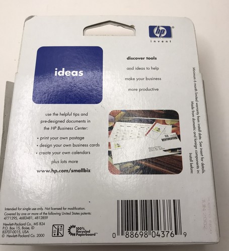 HP Hewlett Packard 49 Tricolor Print Cartridge HP 51649a - Expired 06/02 - Picture 2 of 3