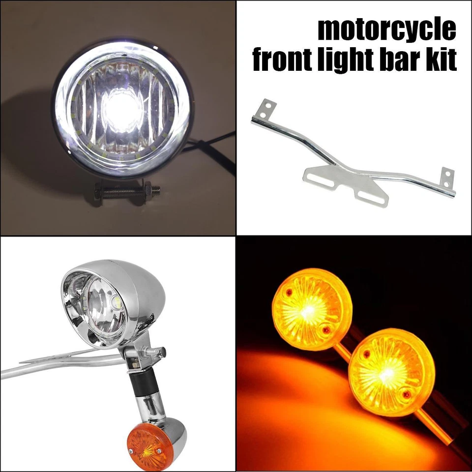 Barra de luces de paso de motocicleta señales de giro para Suzuki Burgman 200 400 650 Foto 3 de 4