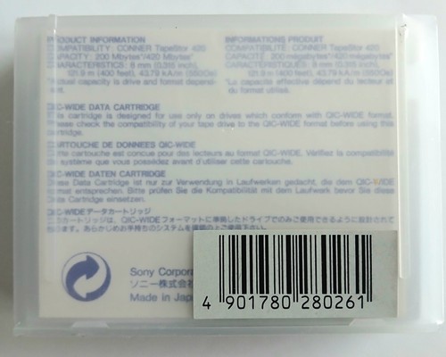 Sony QW5122F Mini Data Cartridge QIC-WIDE 200 Mo Neuf sous blister - Photo 3/4