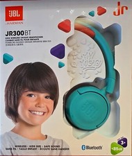 JBL JR 300BT Kids On-Ear Wireless Headphones with Safe Sound Technology Teal 