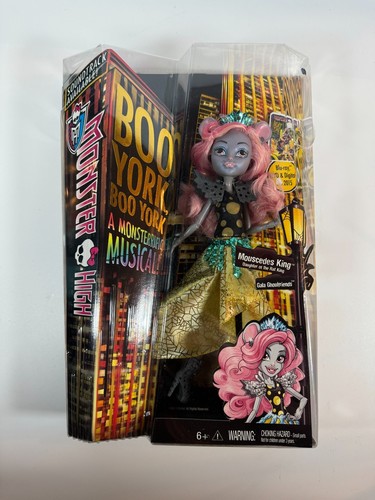 2014 Mattel Monster High MOUSCEDES KING BOO YORK Puppe - Originalverpackt / nie entfernt