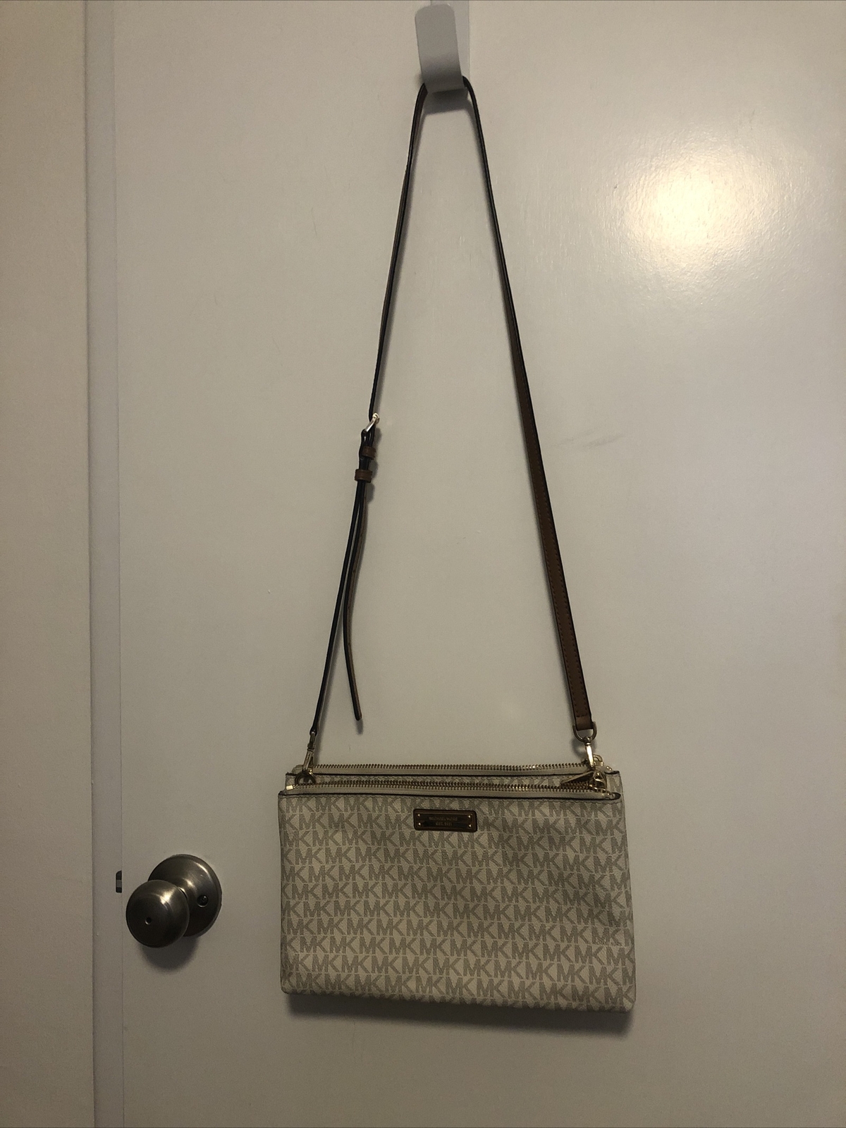 Michael Kors MK Logo Crossbody Purse - image 1