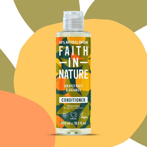 Faith In Nature 300ml Natural Grapefruit amp Orange Conditioner Invigorating Veg - Picture 4 of 7