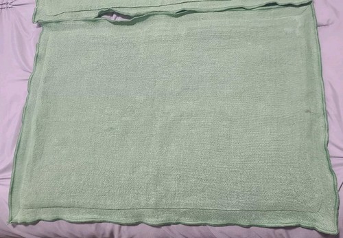 Pottery Barn*2*Sage Green*100% linen*India*standard pillow shams*2023* - Picture 2 of 12