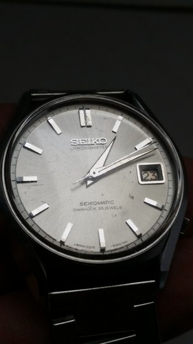 Seikomatic 35J DIASHOCK 6245-9000 Silver Automatic VG - Picture 5 of 12