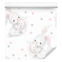 10M Vlies Tapete Kinderzimmer Tiere Kaninchen Kugeln Muster Aquarell Xxl 2781
