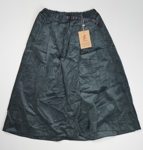 Gramicci Japan Women's Corduroy Tale Cut Skirt S Charcoal New RRP £120