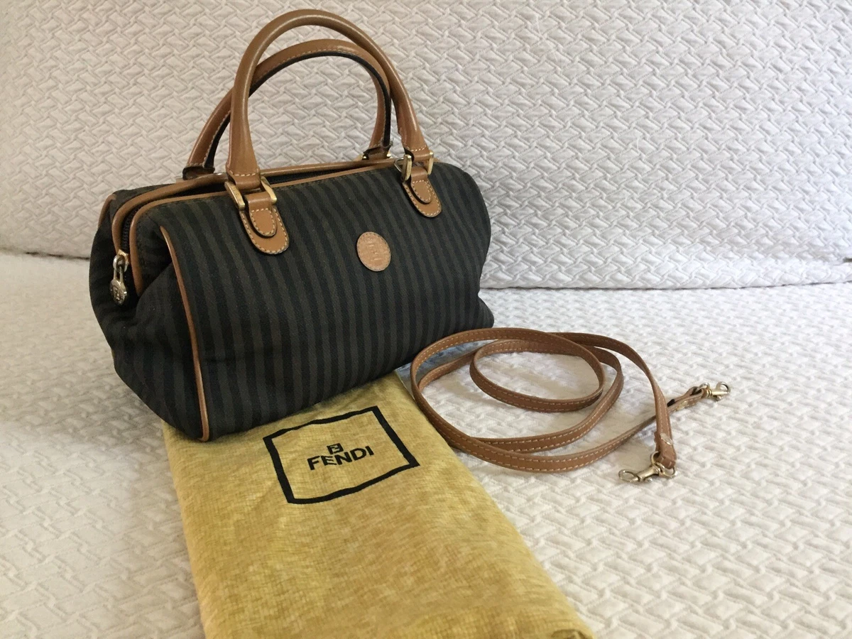 Vintage Fendi Striped Speedy Handbag