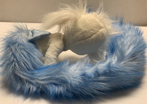 Disney Palace Pets Princess Cinderella White Puppy Dog Plush with Long Blue Tail - Picture 6 of 7