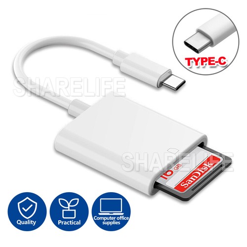 For Adapter Type-C Pro Air 13 Macbook USB-C To SD Card Reader Samsung iPad - Picture 4 of 9