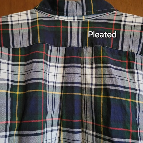 Polo Ralph Lauren Button Down Shirt Mens 2XL Big Green Gray Plaid Long Sleeve   - Picture 7 of 11