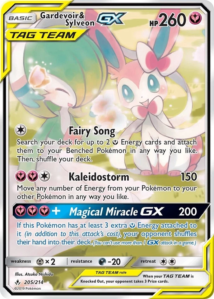Gardevoir & Sylveon GX 205/214 Sm-Unbroken Bonds