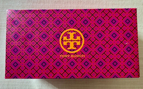 TORY BURCH ~ Women's Georgia Pump Vintage Eggplant Pink Leather Sz 9M New in Box - Picture 8 of 9
