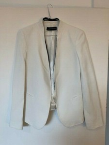 zara black and white blazer