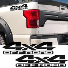 Pair 4X4 Off Road Truck Rear Trunk Side Decal Sticker For Ford F-150 F-250 F-350
