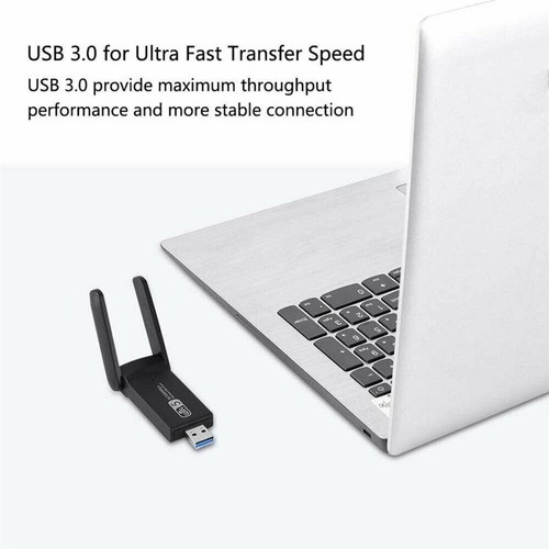 1300Mbps WiFi Adapter 5G/2.4G WLAN Stick USB Wireless Dongle DualBand für PC #K - Bild 3 von 12