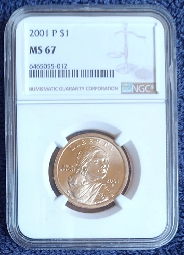 2001-P Sacagawea dollar, NGC MS67