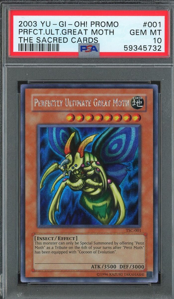 YuGiOh Perfectly Ultimate Great Moth TSC-001 Graded PSA 10 YuGiOh Perfectly Ultimate Great Moth TSC-001 Graded PSA 10