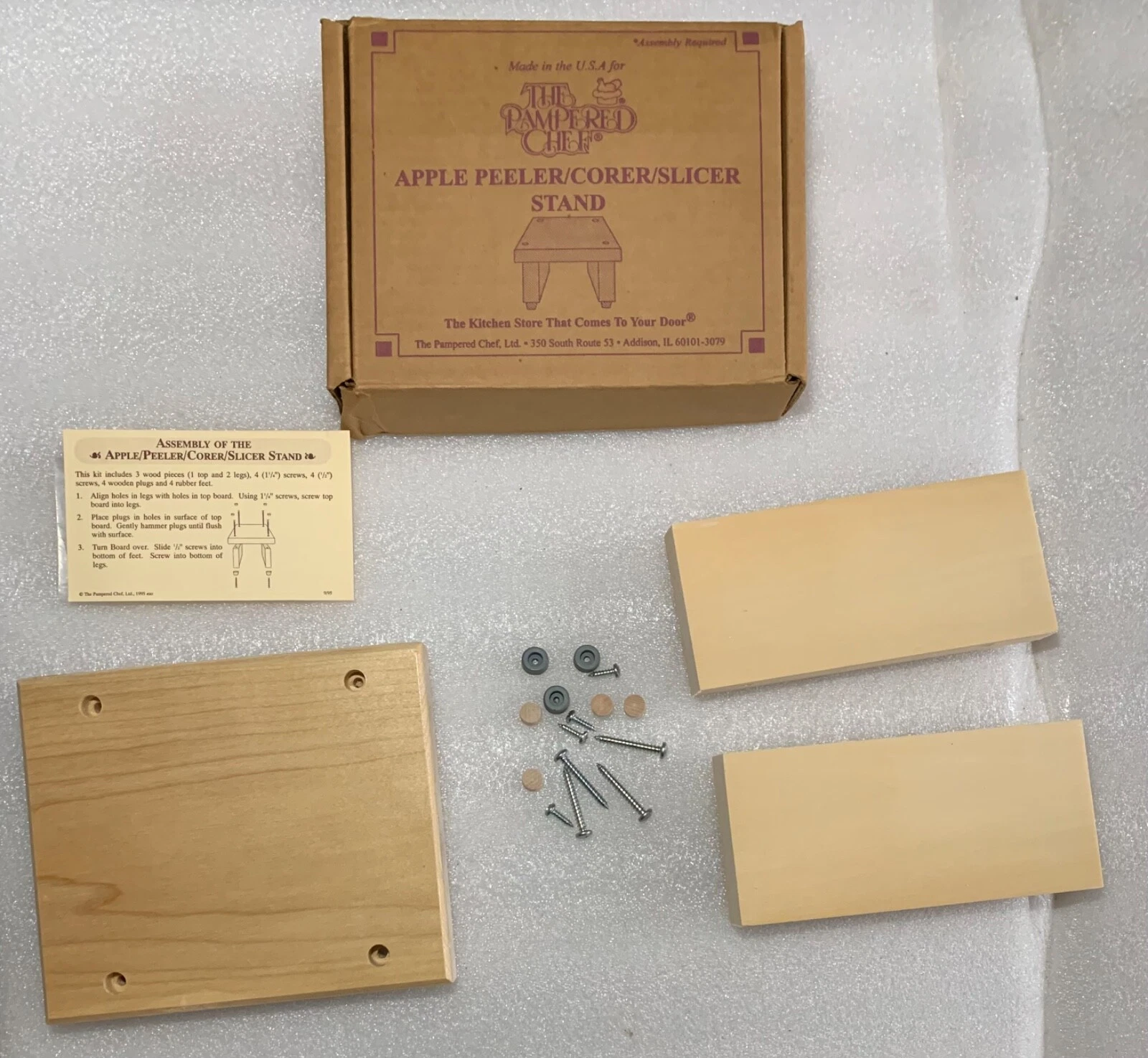 VINTAGE The Pampered Chef Apple Peeler Corer Slicer Stand
Opens in a new window or tab