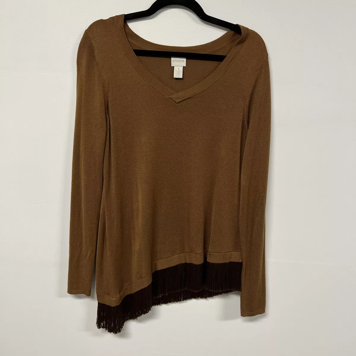 Asymmetrical fringe hotsell sweater