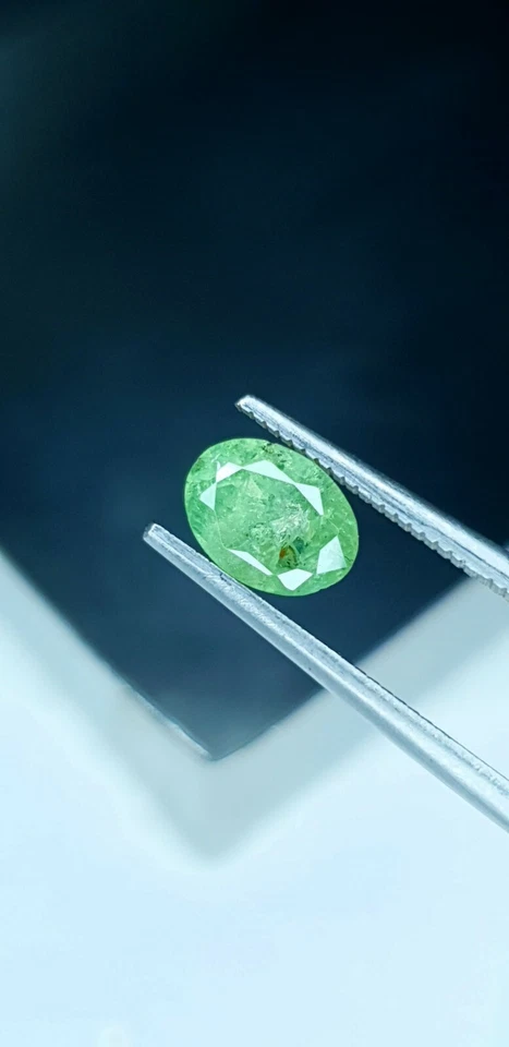 Demantoid Garnet Cut Stone 1.02Cts+ Excellent Cut Demantoid Garnet Jewelry Gems. - Image 2 of 4