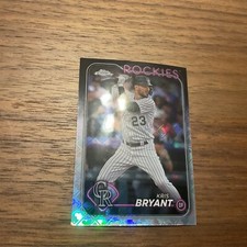 2024 topps chrome logofractor Kris Bryant Rockies
