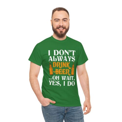 Camiseta Cerveza Beber Cerveza Unisex Algodón Pesado 'Oh Yes I Do' - Imagen 38 de 90