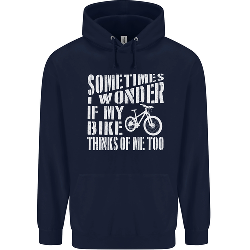 Cycling I Wonder If My Bike Bicycle Cyclist Childrens Kids Hoodie - Picture 19 of 68