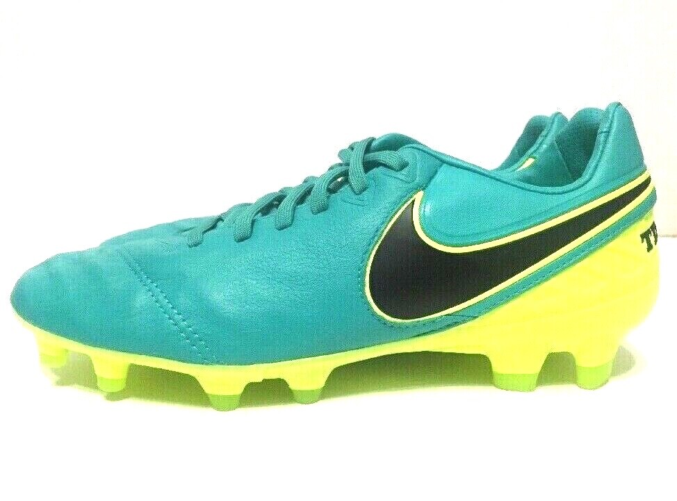 シューズ Nike Tiempo Natural II Volt Leather Nike Tiempo Legacy II FG Soccer Clear Jade Black Volt