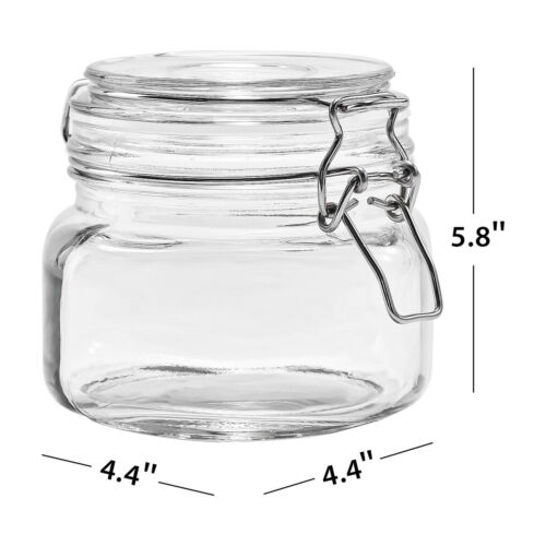 (2 pack) Mainstays Glass 17 oz Lock Lid Storage Jar Canister - Picture 7 of 7