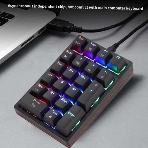 K24 Numeric Mechanical Keyboard 21 Keys USB Wired Keyboard with I7I5 - Picture 6 of 12