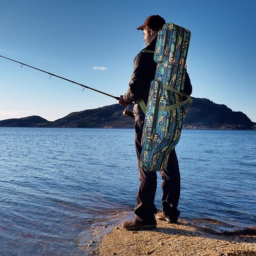 Fishing Rod Case, Three Layers Folding Fishing Pole Storage Bags Portable Gea... - Picture 7 of 7