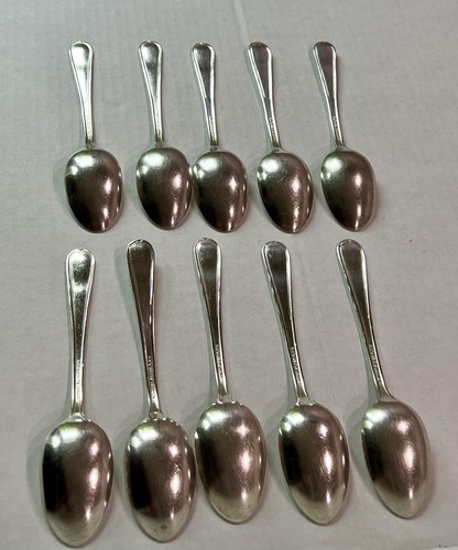 Newport 1946 Silverplated 6” Teaspoons Set Of 10 Vintage Sears Roebuck Pre Owned - Picture 17 of 24