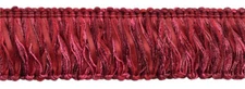 Maroon, Merlot Wine 2" Satin Ribbon Loop Fringe [5 Yards]