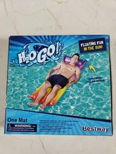 Bestway Inflatable Rainbow Swimming Floating Pool Mat Bed Lounger 6ft.x27in. NIB